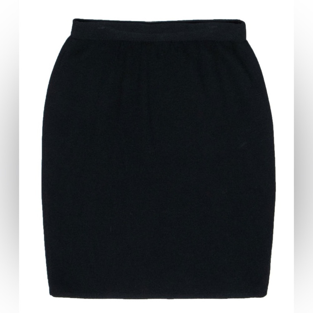 ST. JOHN COLLECTION NWOT Wool Blend Knit Skirt in Black